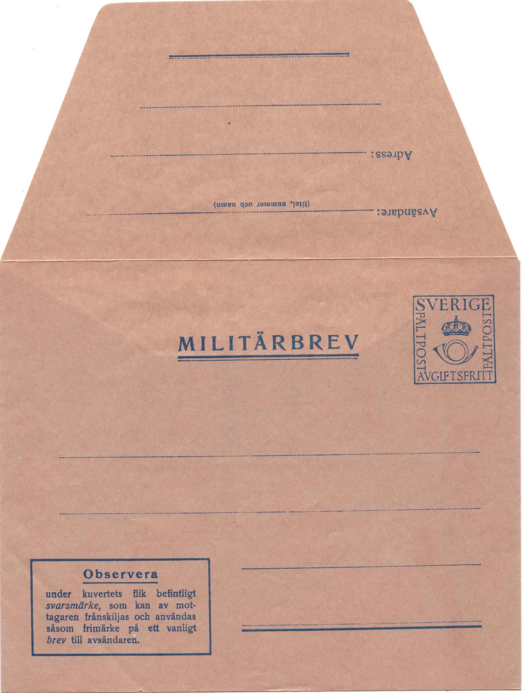 Militärbrev M 4 A