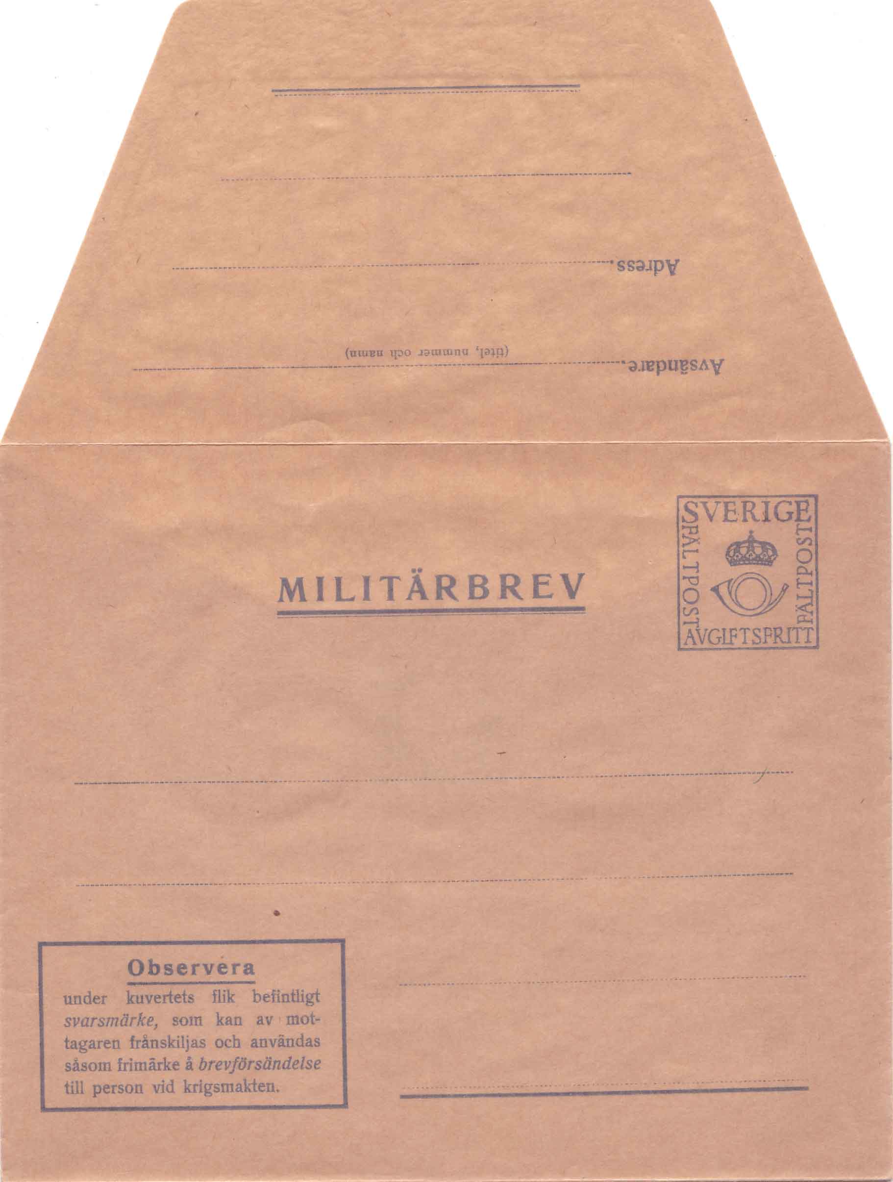 Militärbrev M 4 B