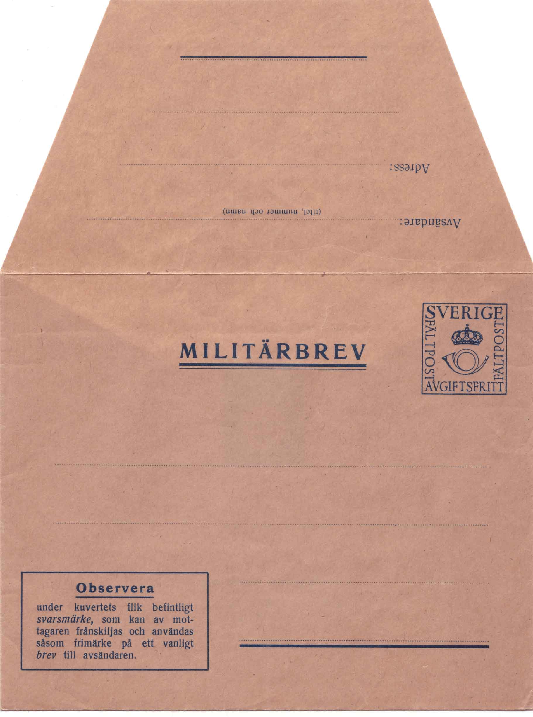 Militärbrev M 5 I
